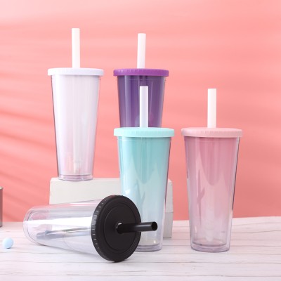 INEEDU bubble tea tumbler cups/mugs/tumblers reusable with fat straw  14mm in bulk